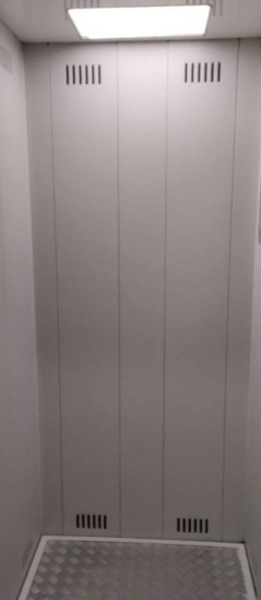 ул. Радужная, д. 29, подъезд 1 и ул. Георгиевская, д. 3, подъезд 2 — покрасили кабины лифтов